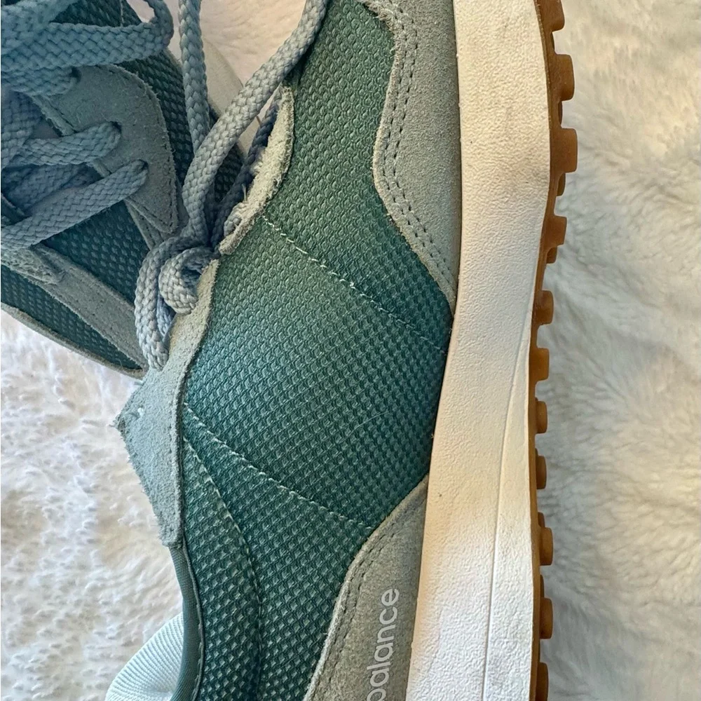 New Balance - 327 Juniper / Dark Juniper Low Top Sneakers - Picture 10 of 13